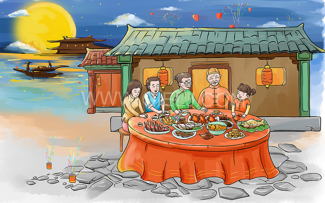 賞中秋圓月享美好時(shí)光，企鵝糧油機(jī)械祝您中秋團(tuán)圓快樂(圖2)